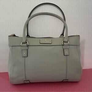 Kate Spade Gray Satchel with Structured Design
